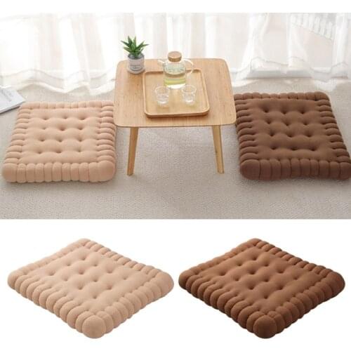 Soft Biscuit Shape Cushion Classical Pillow Chair Car Seat Pad Decorative Cookie Tatami Back Cushion Sofa Home Textile Supplies