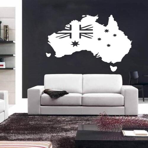 Hot Sale Wall Vinyl Sticker Decals Mural Design Art Flag Continent Earth Art Home Decor DIY
