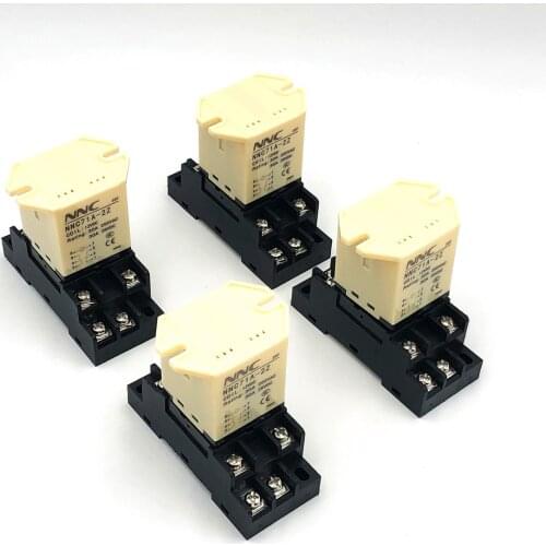 4sets JQX-30F-2Z 30A HHC71A High Power Relay 12VDC 24VDC 110VAC 220VAC Electromagnetic Relays JQX-30F 2Z 8Pin DPDT w Socket Base