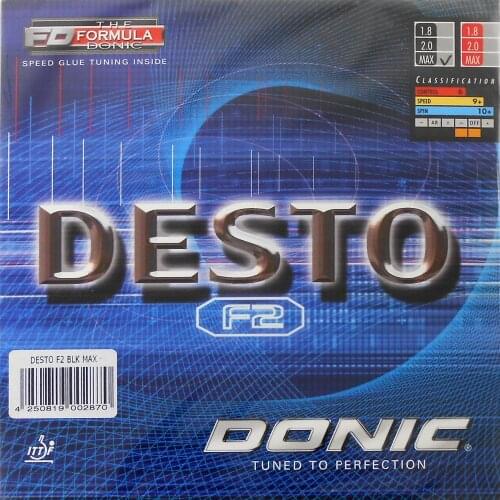 2Pieces Donic DESTO F2 F-2 F 2 Pimples In Table Tennis (Ping Pong) Rubber With Sponge 2015 The new listing