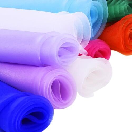 50x150cm Gauze Mesh Fabric Wholesale DIY Wedding Party Decoration Sewing Home Curtain Crystal Tulle Roll Organza ,c19578