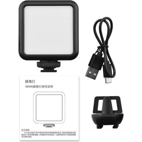 Mini Led Fill-in Light Photography Live Online Video Conference Portable Led Indoor Interview Fill Light Makeup Lamp for Phone