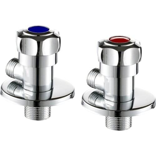 Universal Triangle Valve Plating Angle Valve Thickened Quick Opening Large Flow Filling Valves for Toilet Sink Water