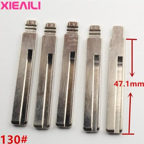 XIEAILI 20Pcs 130# Metal Blank Uncut Flip Remote Key Blade For Hyundai For Kia HY20 Left Blade (Long) S443