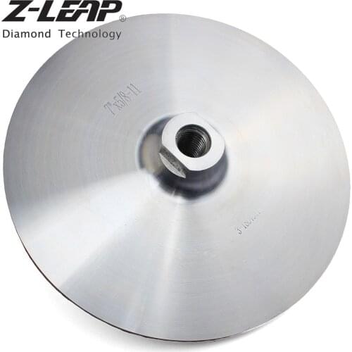 Z-LEAP 7 Inch Aluminum Backer Pads M14 Or 5/8-11 Thread Diamond Polishing Pad Holder For Grinder Machine New Design Backing Pads
