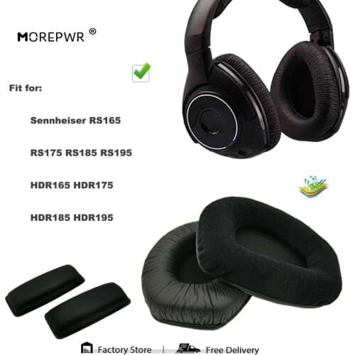 Replacement Ear Pads for Sennheiser RS165 RS175 RS185 RS195 HDR165 HDR175 HDR185 HDR195 Headset Parts Earmuff Cover Cushion Cups