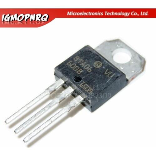 10pcs BTA06-600BRG TO-220AB BTA06-600B TRIAC 600V 6A TO220AB BTA06600B