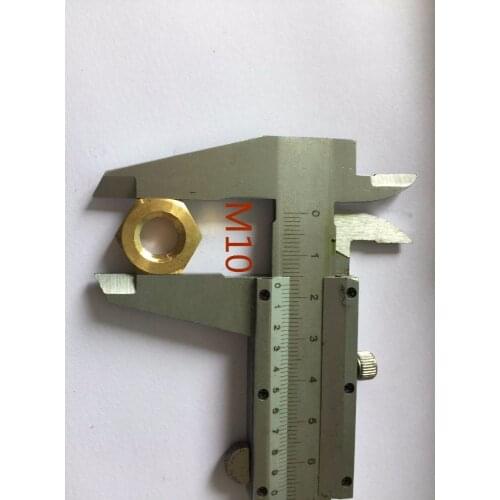 10PCS M10 Hex Copper Nut Hexagon Brass Nuts Hexagonal Nut Screw Nut