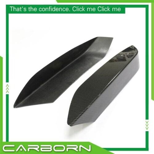 Add on Type Auto Styling Gloss Black Dry Carbon Fiber Front Bumper Upper Lip Splitter for-BMW M3 F80 M4 F82 F83 2014-on 2pcs