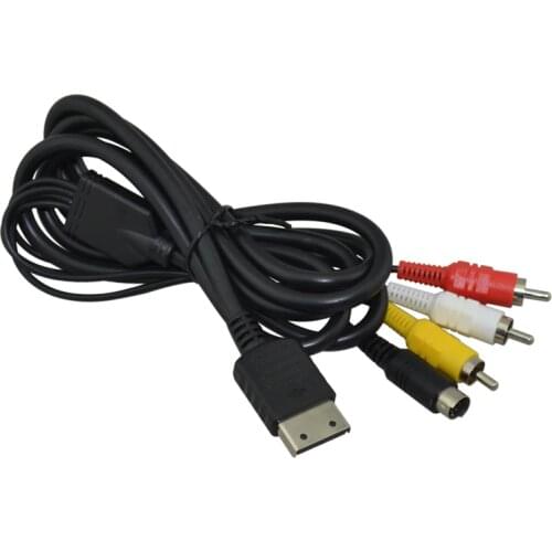 2 pcs High quality BRAND NEW For Sega Dreamcast System Console S-Video AV Cord Cable TV Wire