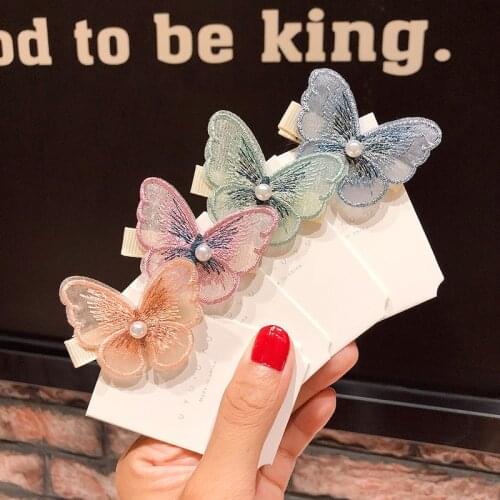 5 Pcs/ Pack 2020 New Women Korean Butterfly Hair Clips Hairpins Barrette Hairpins Baby Girls Hair Accessorie Styling Tools