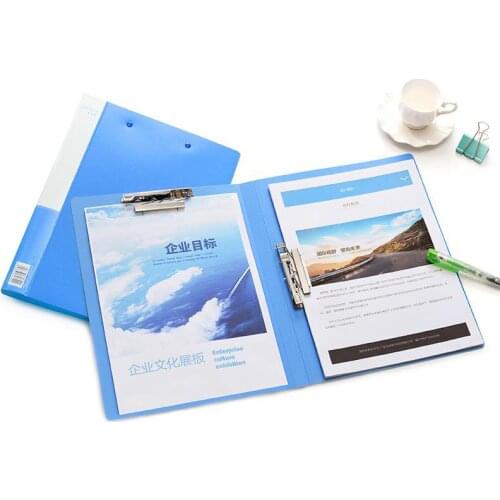 A4 Pp Folder Double Strong Folder Document Examination Paper Folder Data Folder Blue Student Cardboard Folder A4 Office Folder