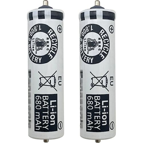 2PCS Electric Shaver Battery Series 5 530S-4 550CC-4 590CC-4 570 for Braun Series AA 3.6V 680mAh Li-Ion Battery for Panasonic