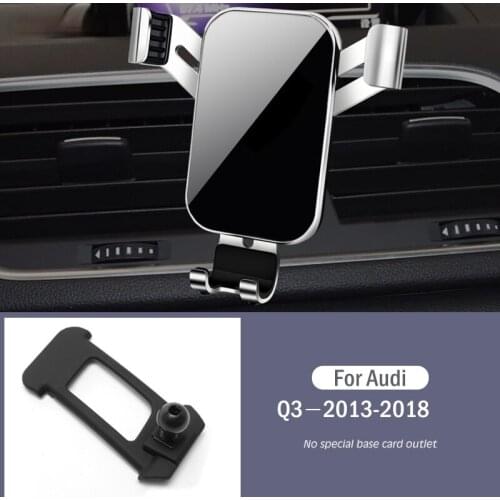 Car Mobile Phone Holder Air Vent Mounts Stand GPS Gravity Navigation Bracket For Audi Q3 8UG 8UB 2013-2018 Car Accessories