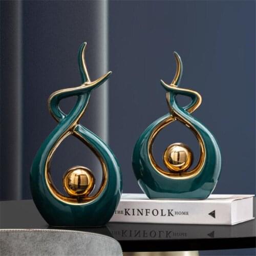 Desk Decoration Home Decor Accessories for Living Room Ceramic Souvenirs Figurines