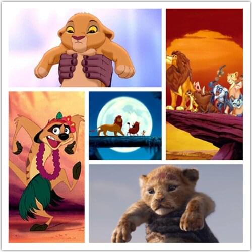 Disney Classic Cartoon Lion King Simba Diamond Painting Embroidery Cross Stitch Kit Painting Mosaic Artist Home Decoration