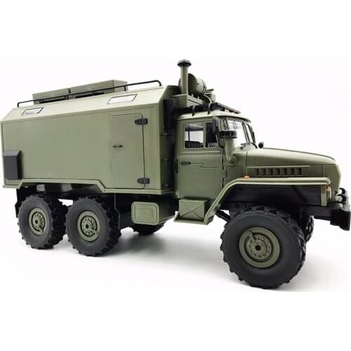 Ural Wpl B36 Ural 1/16 2.4G 6Wd Rc Truck Rock Crawler Command Communication Vehicle Rtr Toy Auto Army Trucks