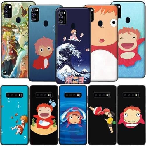 GX180 Ponyo On The Cliff Silicone Soft Case for Samsung S6 S7 Edge S8 S9 S10 S10E S20 Fe S21 S21s S30 Ultra Plus Lite