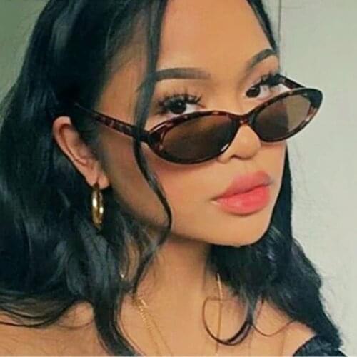 HKNA 2021 Round Retro Sunglasses Women Oval Eyeglasses Women Retro Brand Designer Glasses Ladies Cat Eye Lentes De Sol Mujer