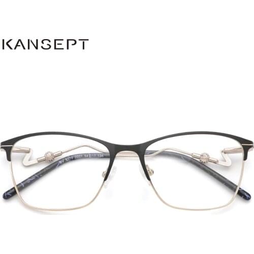 Metal Women Glasses Frame Women 2019 New Designer Optical Prescription Glasses Frame Clear lens Eyeglasses #BV5178