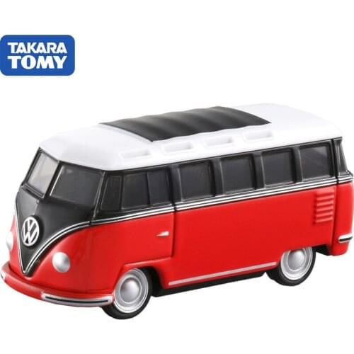TAKARA TOMYTOMY Simulation Alloy Car Model Volkswagen Sightseeing Bus TP07 Minibus 824305 Christmas Gift Toys