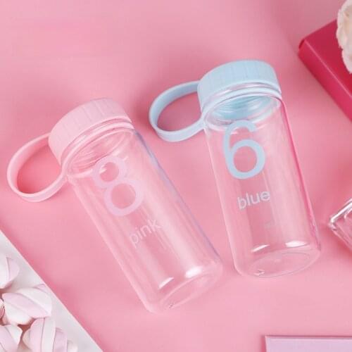 Fitness Portable Simple Water Bottle Plastic Large Capacity Eco Friendly Drink Bottle Clear Juice Botella Agua Drinkware Ed50sp