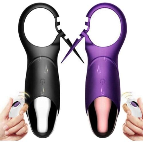 Remote Control Penis Delay Ejaculation Cock Vibrating Ring Dual Penetration G spot Stimulator Dildo Vibrator Sex Toys for Men