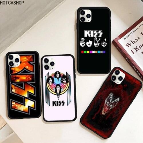 America Kiss Rock Band Phone Case Rubber for iPhone 12 pro max mini 11 pro XS MAX 8 7 6 6S Plus X 5S SE 2020 XR case