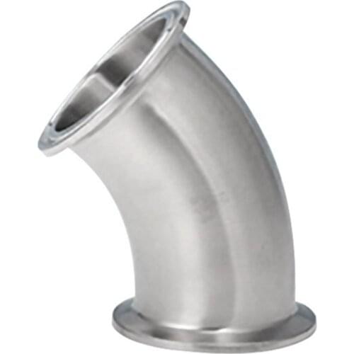 3A standard Sanitary stainless steel tc 45 Degree elbow,Tri-Clamp,size:1.5"/38mm ,SS304
