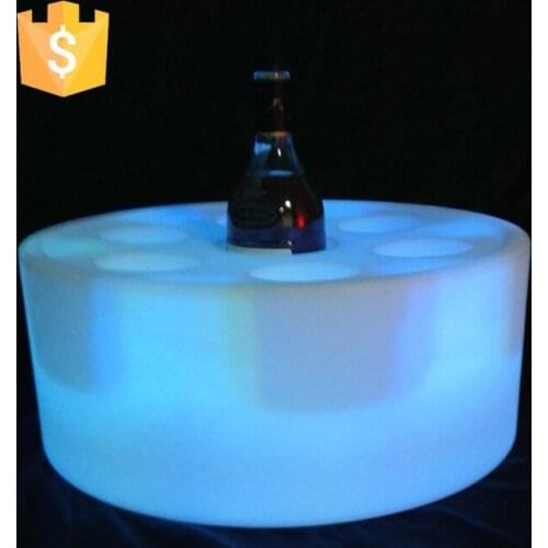 PE Plastic led ice bucket color changing LED light up Wine Holder Champagne wine beer bucket Free shipping 8pcs/Lot