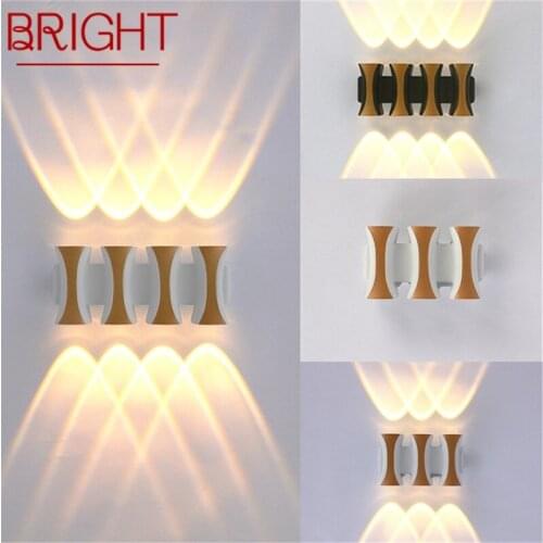 BRIGHT New Outdoor Wall Light Contemporary Creative LED Sconces Lamp Waterproof Decorative For Home Porch Villa