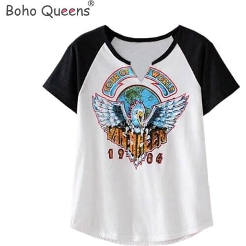 Boho hippie vintage women floral print short sleeve t-shirt ladies tops cotton Tee shirt camiseta feminina