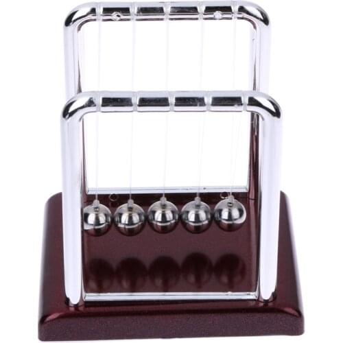 1PC Early Fun Development Educational Desk Toy Gift Newtons Cradle Steel Balance Ball Physics Science Pendulum Games