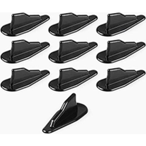 10pcs/pack Universal Auto Shark Fin Roof Aerial Base Radio Signal Black carbon fiber car shark fin antenna 80mm x 25mm