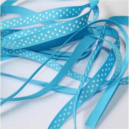 3/8'' 9mm Dots grosgrain Ribbon Dotty spot gift Hair Ribbons Accessories DP09-580