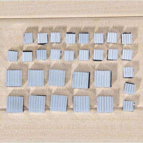 30Pcs Adhesive Raspberry Pi 3 Heatsink Cooler Pure Aluminum Heat Sink Set Kit30 Pcs Adhesive for Raspberry Pi 3 Heatsink Cooler