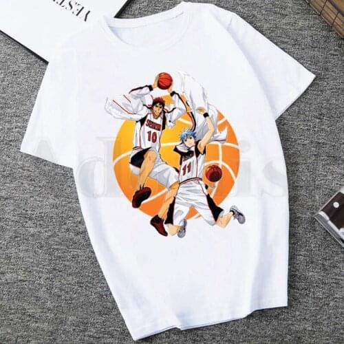 Anime Kuroko No Basket Kuroko Tetsuya Harajuku Short Sleeve Female Tops Tees Harajuku Vogue VintageT Shirts Womens T-shirt