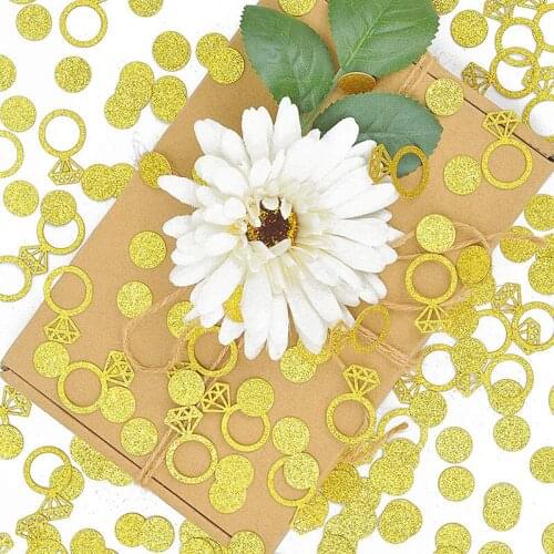 Glitter Ring table Confetti balloon Wedding Bachelorette Party Engagement anniversary bridal shower birthday Decoration favor