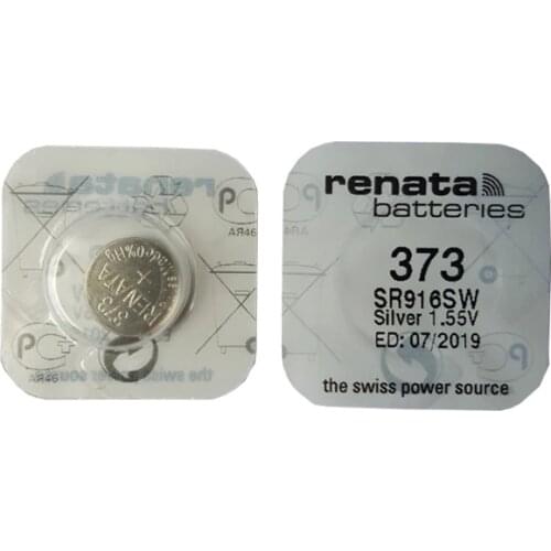 2pcs renata Silver Oxide Watch 373 SR916SW 916 1.55V 100% renata 373 renata 916 battery