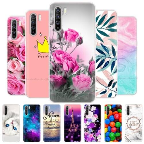For OPPO Find X2 Lite Case Silicone Soft TPU Phone Cover For OPPO Find X2 Neo FindX2 Lite Case Protective Cartoon Pattern Flower
