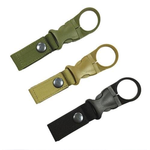 EDC Outdoor Camping Carabiners Hiking Tactical Nylon Webbing Buckle Bottle Hanging Bottles Strap Belt Clip EDC Tool