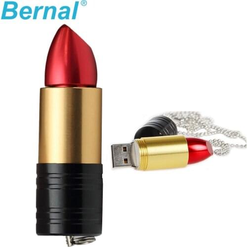 Real capacity Pen drive 32gb lipstick USB 2.0 Flash memory stick 8GB 16GB 32GB 64GB usb flash drive thumbdrives PENDRIVE Gift