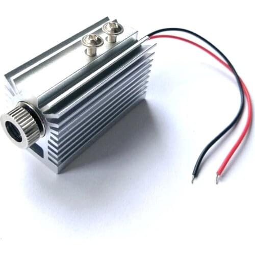 New 5mW 850nm Infrared IR Laser Diode DOT Module DC3.2V Focusable Unit w 12mm Silver Heatsink