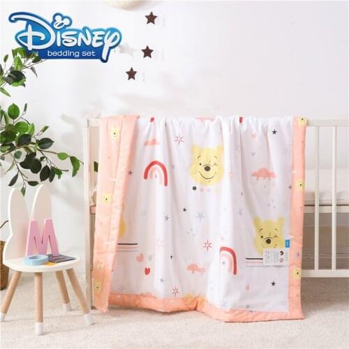 Cartoon Winnie the pooh Twin king Queen Size Summer Quilt Bedspread Blanket Comforter Bed Cover Home textile Ay Tsao Drive midge
