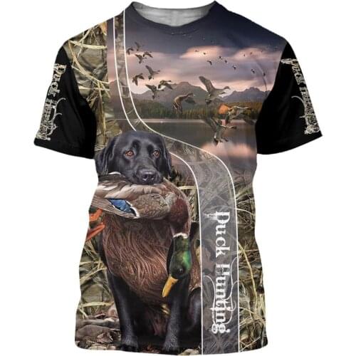 Summer Men for women t shirt Duck Hunting 3D Printed T-Shirts Harajuku short Sleeve Tee shirts Unisex t-shirt drop shipping