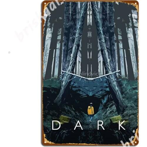 Dark - Into The Cave Metal Signs Designing pub Mural Painting Mural Tin sign Posters