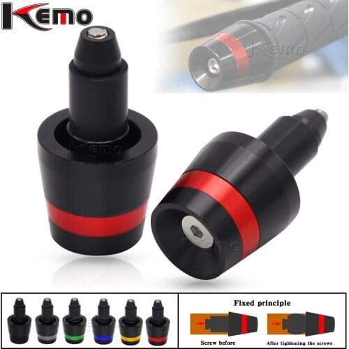 Motorcycle 13-22mm Handle Bar End Weight Handlebar Grips Cap Anti Vibration Silder Plug For GSX1300R GSXR1000 GSXR750 GSXR600