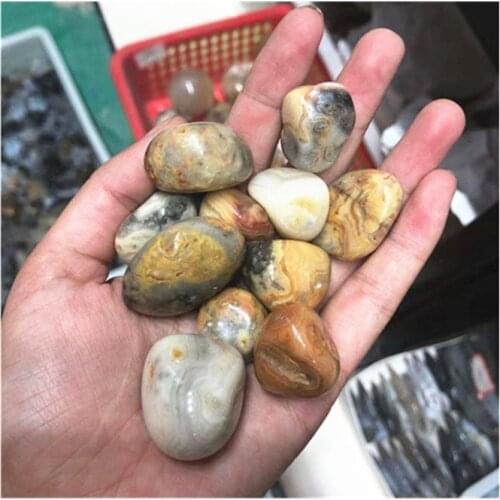 Natural Crazy Lace Agate Tumbled Crystals Healing Gemstones For Decoration