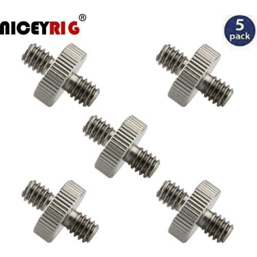 NICEYRIG 100pc 1/4" Rig Screw 3/8 to 3/8" Screw Quick Release Plate Camera Accessories dslr EVF Viewfinder Support (Pack of 5)