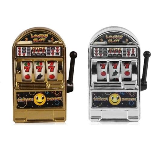 New Mini Casino Jackpot Fruit Slot Machine Money Box Game Toys For Children Adult Funny Anti Press Toys For Kids Birthday Gifts